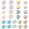26Pcs 13 Styles Hand Painted Opaque Acrylic with Enamel Beads MACR-TA0001-93-2