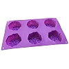 DIY Food Grade Silicone Rose Molds PW-WG46412-01-4