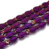 Electroplate Glass Beads Strands EGLA-T025-03B-1