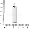 304 Stainless Steel Pendants STAS-U043-09P-3