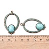 Alloy with Synthetic Turquoise Pendants LS-FIND-B055-01C-3