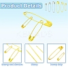 300Pcs 6 Styles Iron Safety Pins NEED-YW0001-08-3