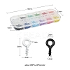Spray Painted Iron Screw Eye Pin Peg Bails IFIN-YW0001-37B-3