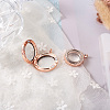 4Pcs 2 Style Alloy Glass Crystal Rhinestone Pendants PALLOY-TA0002-36D-5