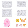 5Pcs 5 Style DIY Silicone Molds DIY-PJ0001-23-1