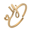 304 Stainless Steel Cuff Rings for Women RJEW-D285-01G-Y-1