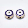 Alloy Enamel Beads ENAM-S117-07C-2