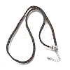 3.5MM Polyester Metallic Cord Braided Cord Necklace Making FB-CBAA152-01P-12-1