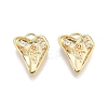 Brass Pave Clear Cubic Zirconia Charms KK-N231-347-2