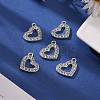 Valentine Day Ideas Alloy Rhinestone Pendants X-RSB210-2-4