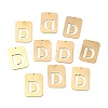 Ion Plating(IP) 304 Stainless Steel Pendants STAS-K216-49D-G-2