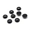 Dyed & Heated Natural Black Agate Gemstone Cabochons G-T020-6mm-11-1