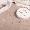 32Pcs 8 Style Alloy Enamel Rhinestones Pendants ENAM-TA0001-26LG-16