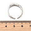 Star 925 Sterling Silver Cubic Zirconia Rings for Women RJEW-S631-01P-5