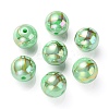UV Plating Rainbow Iridescent Acrylic Beads PACR-E001-02A-2