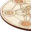 Wooden Carved Cup Mats DIY-B060-04D-3