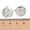 Brass Micro Pave Clear Cubic Zirconia Pendants KK-G481-05P-3