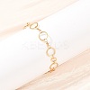304 Stainless Steel Link Chain Bracelets for Women BJEW-P373-03C-G-1