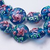 Handmade Bumpy Lampwork Beads Strands LAMP-K027-06H-3