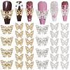 6 Styles Alloy Rhinestone Cabochons FIND-OC0013-52-1