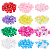 360Pcs 12 Colors Plastic European Beads KY-NB0001-66-1