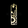 PVD Vacuum Plating 201 Stainless Steel Pendants STAS-T056-LA709-2-1