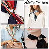 6Pcs 6 Styles Alloy Women Lady Girls Fashion Scarf Ring Buckle JEWB-CA0001-02-5