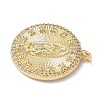 Brass Micro Pave Cubic Zirconia Pendants KK-Q068-31B-G-2