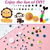 20 Styles Wiggle Googly Eyes Cabochons DIY Scrapbooking Crafts Toy Accessories KY-YW0001-69-4