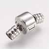 Tarnish Resistant 304 Stainless Steel European Clasps with Cord Ends STAS-F083-12P-1