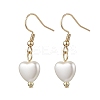 2 Pairs 304 Stainless Steel Plastic Pearl Dangle Earrings EJEW-JE06658-4