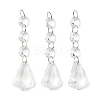 Transparent Glass Pendants for Curtains X-GLAA-WH0002-02-1