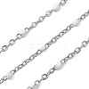 304 Stainless Steel Enamel Link Chains CHS-A015-02P-03-1