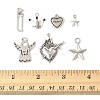 40Pcs 7 Styles Tibetan Style Alloy Pendants FIND-FS0004-31-5