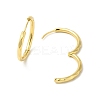 Rack Plating Brass Hinged Hoop Earrings for Women EJEW-E270-30G-2