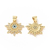 Brass Micro Pave Cubic Zirconia Pendants LS-ZIRC-P106-23G-1