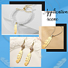 12Pcs 2 Colors 304 Stainless Steel Pendants STAS-UN0033-82-6