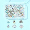 36Pcs 6 Styles Alloy Charms ENAM-FS0002-38-9