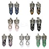 Natural Gemstone Faceted Pointed Bullet Big Pendants G-Q165-02AS-1