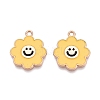Alloy Enamel Pendants ENAM-T020-55C-1