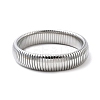 304 Stainless Steel Stretch Bracelets for Women Men BJEW-A031-02A-P-3