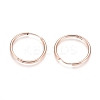 Ion Plating(IP) 304 Stainless Steel Huggie Hoop Earrings EJEW-F111A-25mm-RG-2