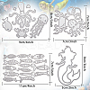 Carbon Steel Cutting Dies Stencils DIY-CP0001-08-2