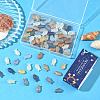 90Pcs 9 Colors Frosted Glass Beads Strands GLAA-SC0002-86-7