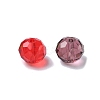 Faceted Rondelle Transparent Glass Beads GLAA-R152-10mm-M1-2
