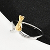 304 Stainless Steel Cuff Rings RJEW-P153-04G-2