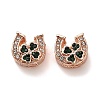 Alloy Rhinestone European Beads FIND-Q115-09RG-1