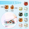 90Pcs 9 Colors Transparent Acrylic Beads MACR-YW0004-24-2