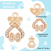 ARRICRAFT 30Pcs Alloy Crystal Rhinestone Pendants ALRI-AR0001-04-4