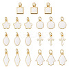 21Pcs 7 Styles Brass Enamel Charms KK-TA0003-19A-3